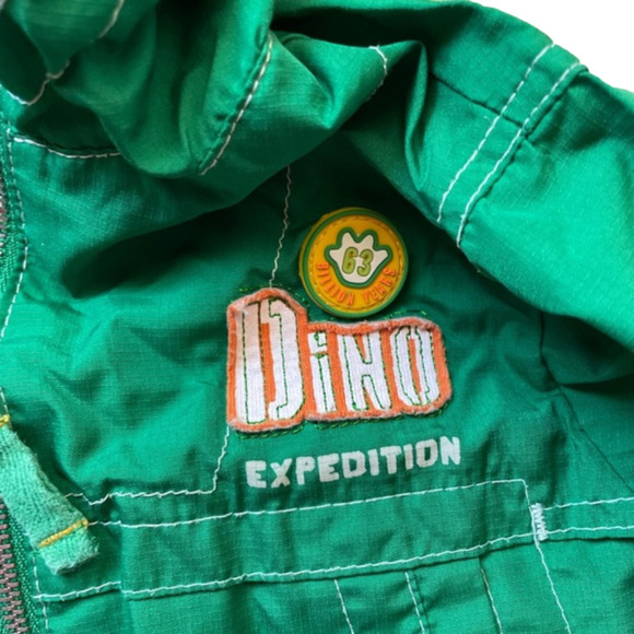 3/$20 Baby Q 18 month thin fall zip up jacket green mesh lining in hood - Picture 2 of 6